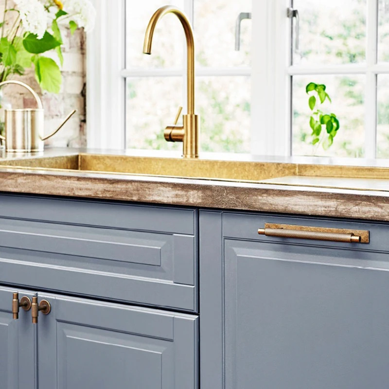 Меблева ручка Beslag Design 351010-11 Латунь антична - 2