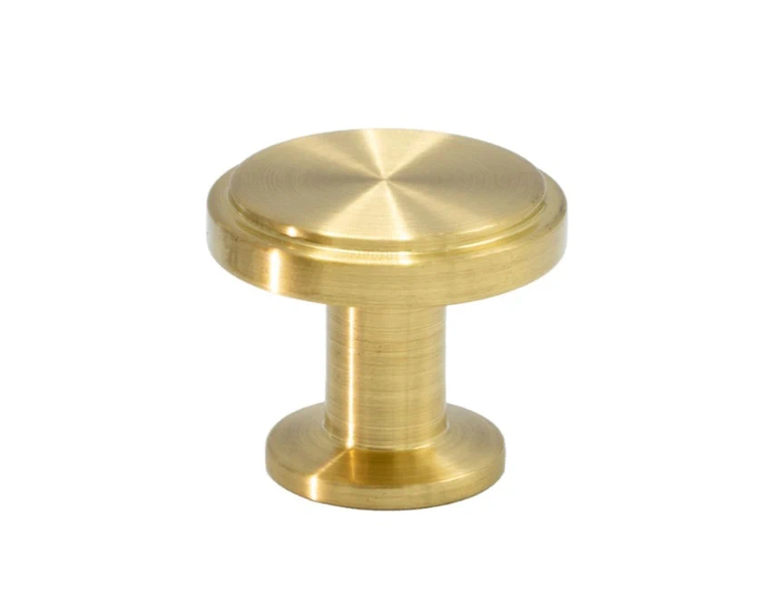 Мебельная ручка Beslag Design 343312-11 Матовая необработанная латунь