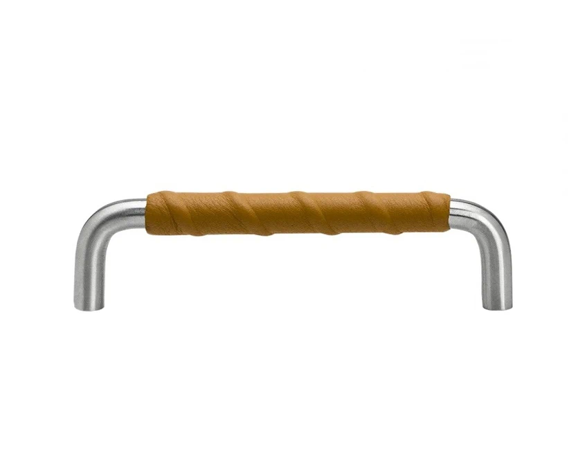 Мебельная ручка Beslag Design 339646-11 Нержавеющая сталь/Натуральная кожа