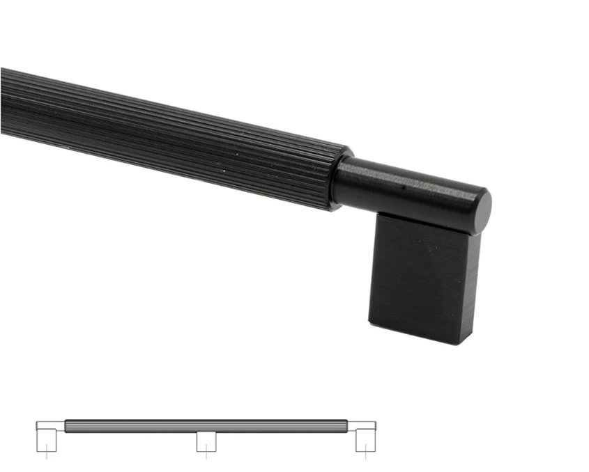 Меблева ручка Beslag Design 373082-11 Чорний матовий