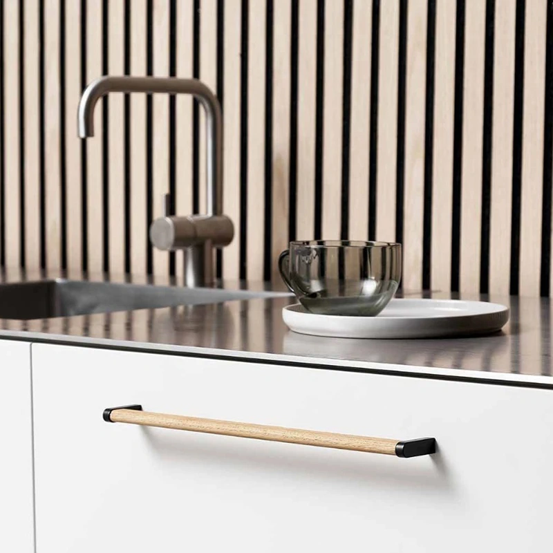 Мебельная ручка Beslag Design 373272-11 дуб/черный - 2