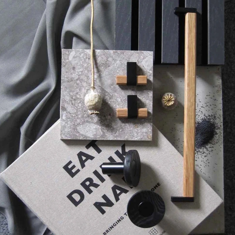 Мебельная ручка Beslag Design 373272-11 дуб/черный - 4