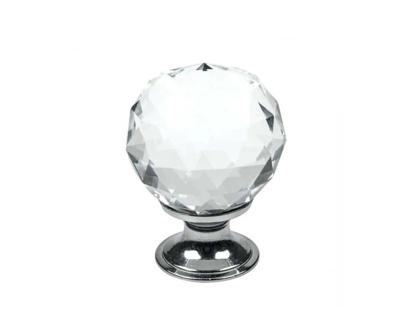 Меблева ручка Beslag Design 430002-11 Скло/Хром