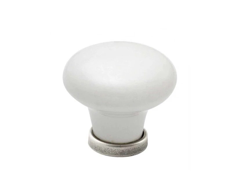 Мебельная ручка Beslag Design 39632-11 Белый/Олово