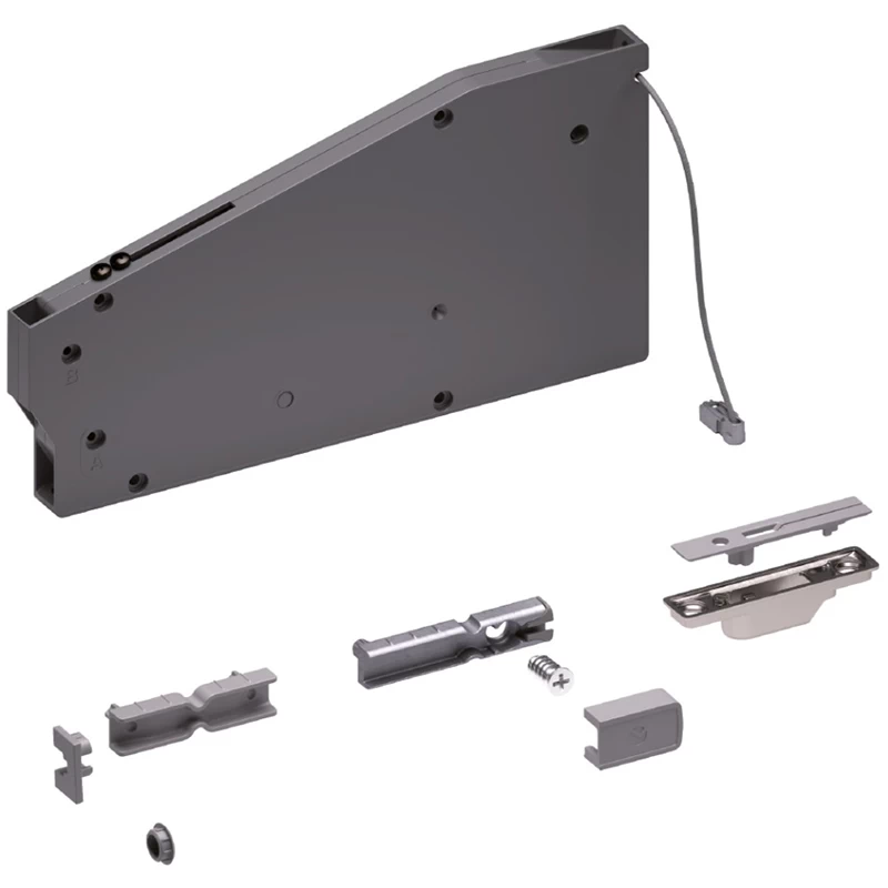 Механізм Italiana Ferramenta KIARO для відкривання фасаду вниз Нікель