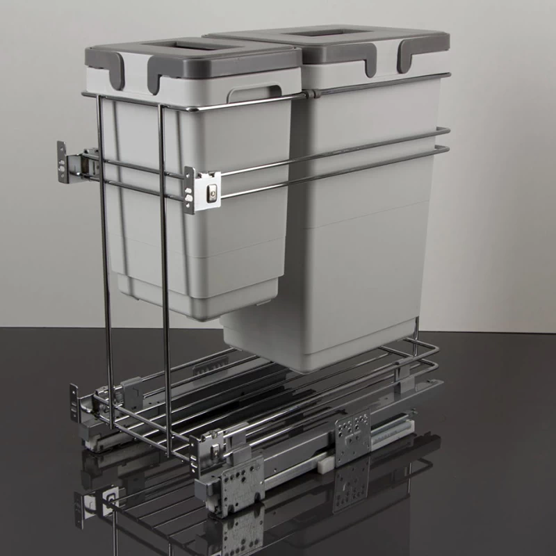 Сортер Vibo Kombi easy висувний до модуля 300мм з дотягувачем PKBGME302MG Сірий