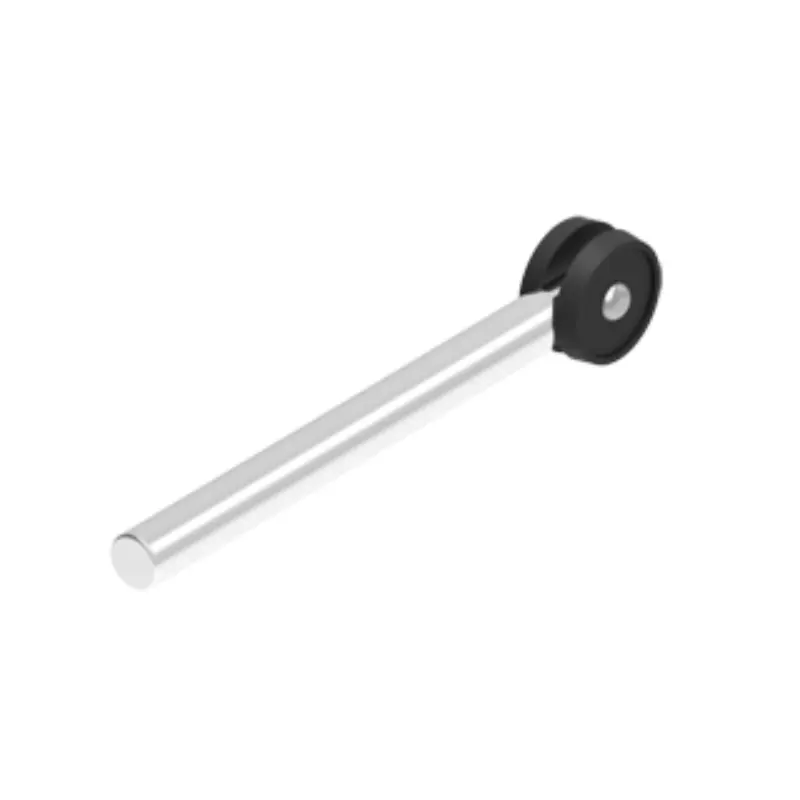 Тяга для замка кругла з коліщатком RZ 302-1 Цинк