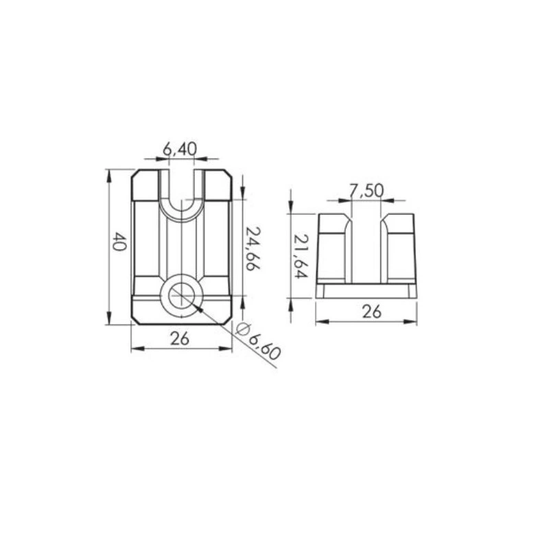 Фиксатор для тяг RZ 306-4 Серый - 2
