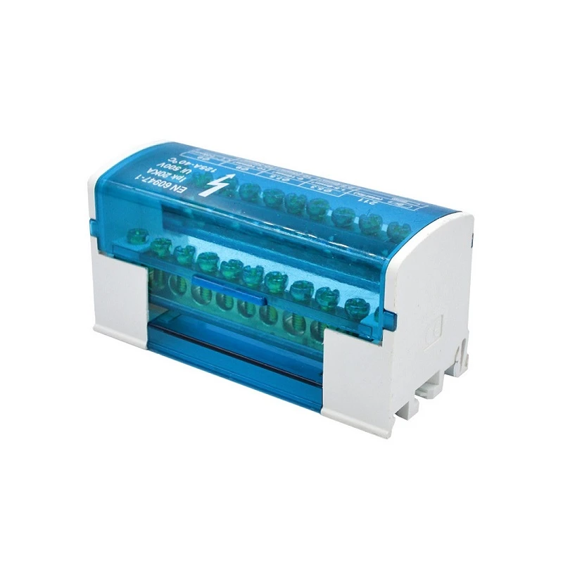 Шина нулевая в корпусе RZ TTD-02 2х11 Синий