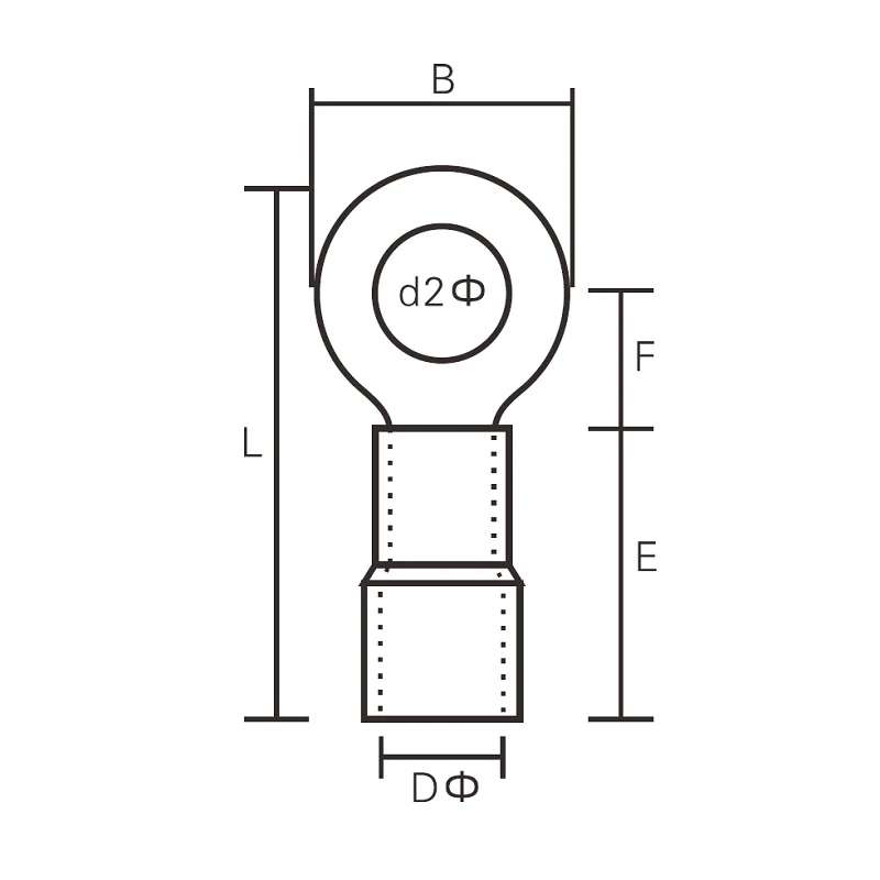 Клема кільце 1,25 RZ RV1.25-12 Червоний - 3