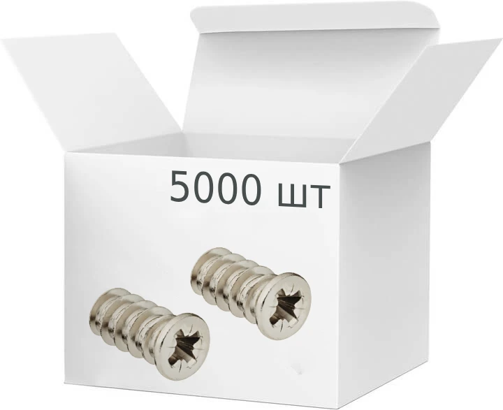Єврошуруп Hafele Basic 5х13 під напрямні 012.15.923 Цинк (6х13)