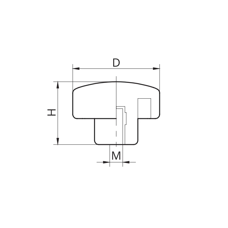 Гайка баранчик RZ KE 30 08 Чорний - 2
