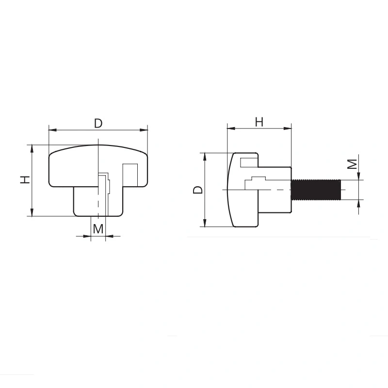 Ручка барашек RZ KE 50 0825 D50 Черный - 2