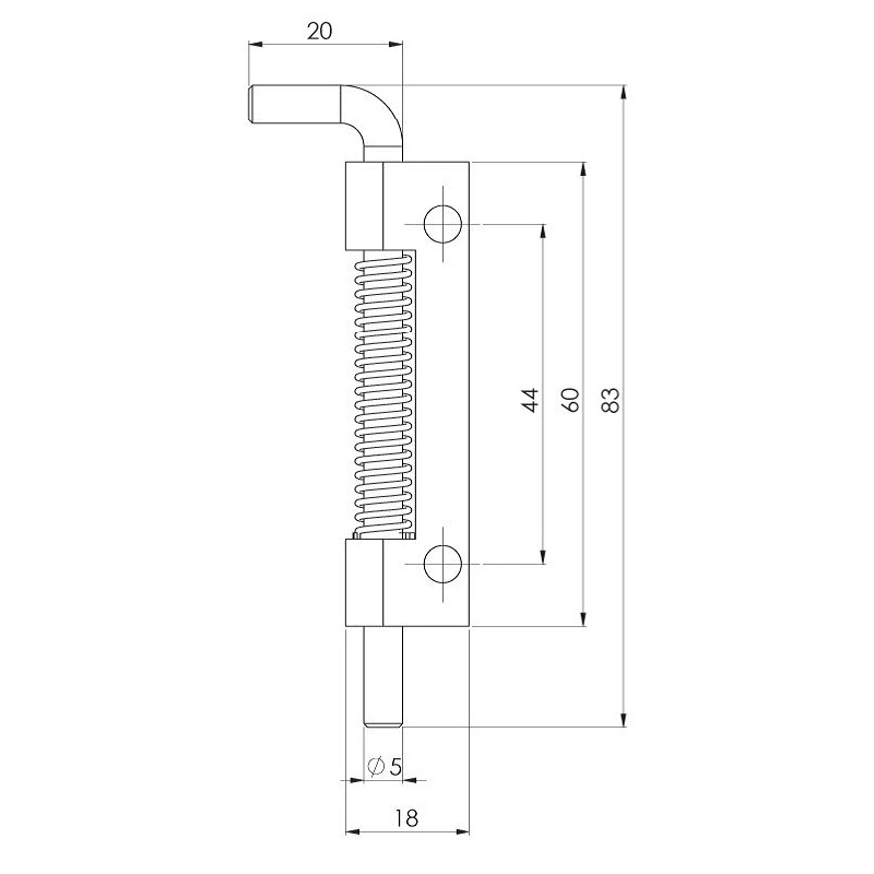 Петля RZ H300.5 с пружиной скрытая Металлик - 2