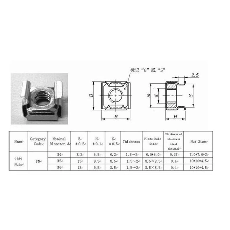 Гайка RZ закладна М8 Цинк - 2