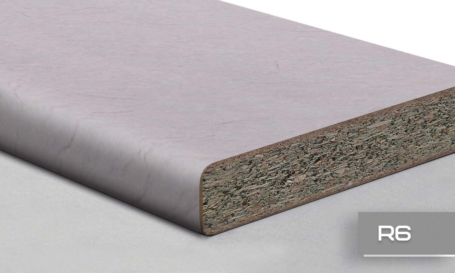 Стільниця LuxeForm S967 3050х1200х38 мм 1U MR Вологостійка R3 Р WT Бiлий камiнь - 2